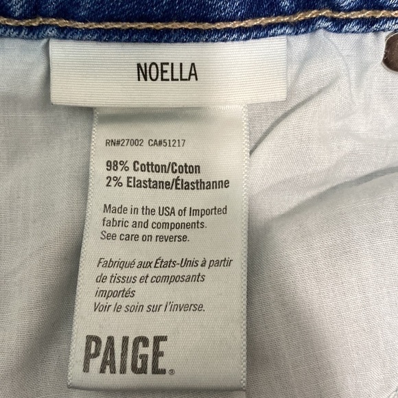 Paige Noella destroyed cropped jeans in jayleene wash - Picture 6 of 10